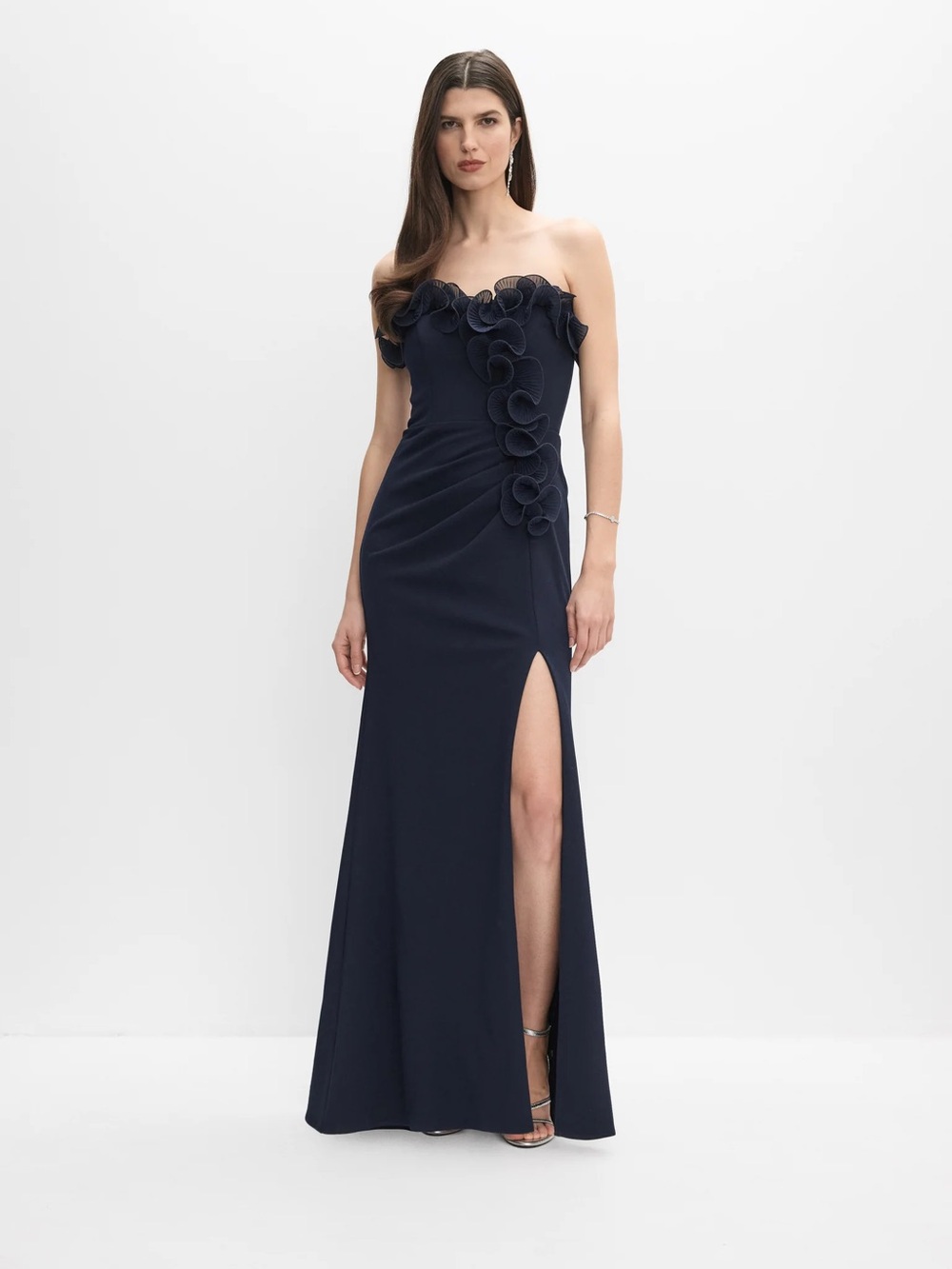 Melanie Lyne Ruffle Trim Gown